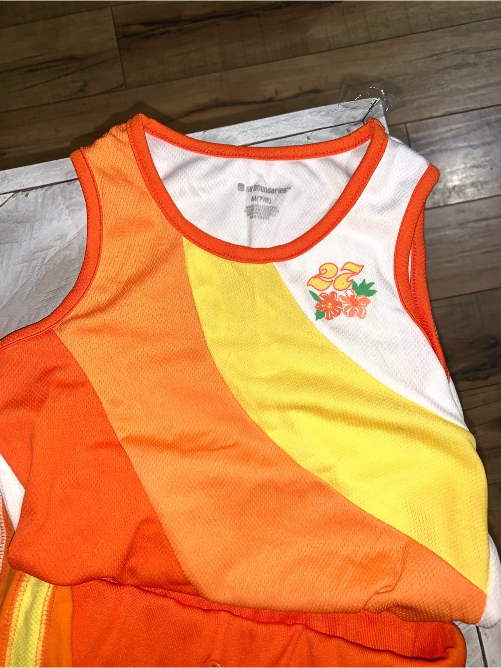 Vintage 90s girls clothing bundle orange and yellow size 7/8 - Picture 3 of 7